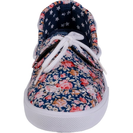 Enimay Womens Original Style Slip-On Casual Canvas Boat Shoe Loafer Flats